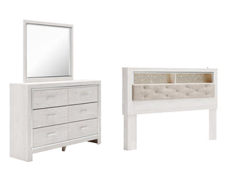 Altyra King Bookcase Headboard, Dresser and Mirror