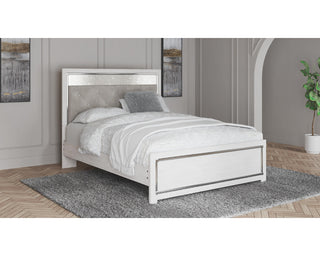 Altyra Queen Upholstered Panel Bed, Dresser, Mirror, Chest and Nightstand