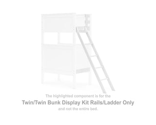 Nextonfort Twin/Twin Bunk Display Kit Rails/Ladder