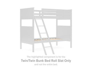 Nextonfort Twin/Twin Bunk Bed Roll Slat
