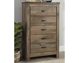 Trinell Queen Poster Bed, Dresser, Mirror, Chest and 2 Nightstands