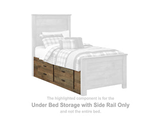Trinell Under Bed Storage with Side Rail