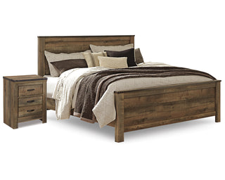 Trinell King Panel Bed and Nightstand