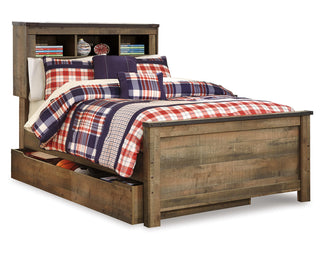 Trinell Full Bookcase Bed with Storage