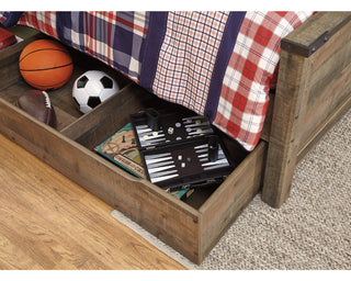 Trinell Twin Bookcase Bed with 1 Large Storage Drawer