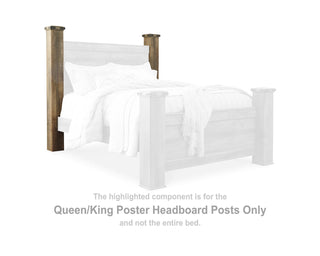 Trinell Queen/King Poster Headboard Posts