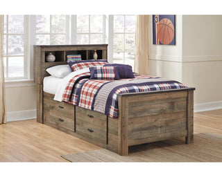 Trinell Twin Bookcase Bed with 2 Storage Drawers