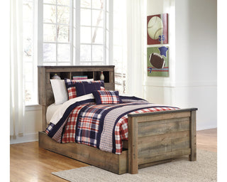 Trinell Twin Bookcase Bed with 1 Large Storage Drawer