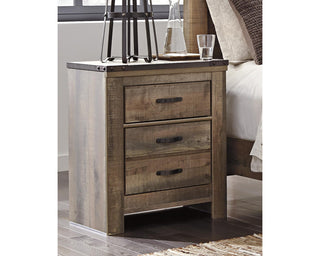 Trinell Twin Panel Bed with Storage and Nightstand