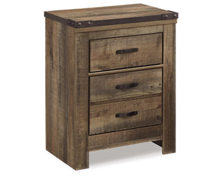 Trinell Full Bookcase Storage Bed, Dresser, Mirror, Chest and 2 Nightstands