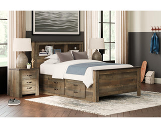 Trinell Full Bookcase Bed with 2 Storage Drawers