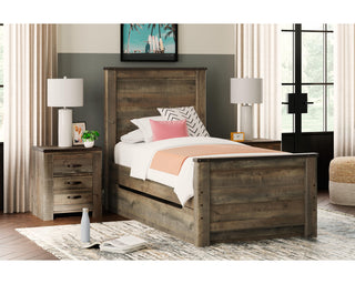 Trinell Twin Panel Bed with 1 Large Storage Drawer