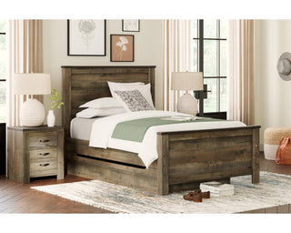 Trinell Full Panel Bed with 1 Large Storage Drawer