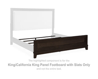 Neymorton King/California King Panel Footboard with Slats