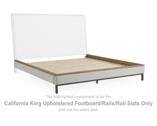 Tomtyn California King Upholstered Footboard/Rails/Roll Slats