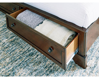 Trellington Queen Sleigh Storage Bed