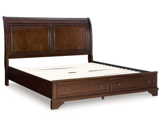 Trellington Queen Sleigh Storage Bed