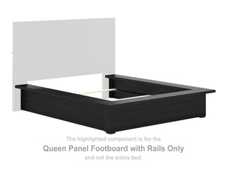 Londer Queen Panel Footboard with Rails