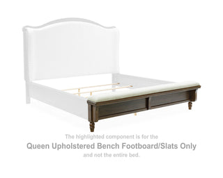 Sturlayne Queen Upholstered Bench Footboard/Slats