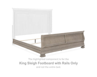 Lexorne King Sleigh Footboard with Rails