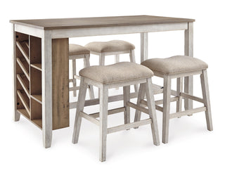 Skempton Counter Height Dining Table and 4 Barstools