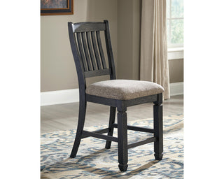 Tyler Creek Counter Height Table with 4 Barstools, Server and Display Cabinet