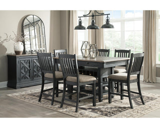 Tyler Creek Counter Height Dining Table and 6 Barstools