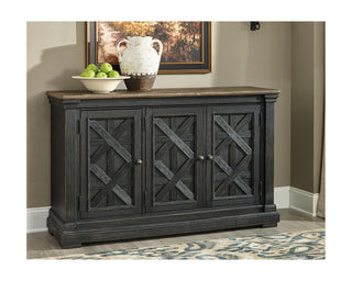 Tyler Creek Counter Height Dining Table and 4 Barstools with Server