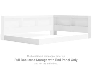 Piperton Full Bookcase Storage with End Panel