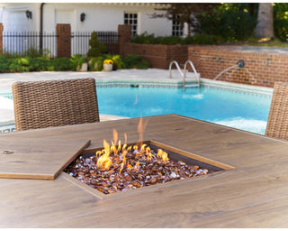 Walton Bridge Outdoor Bar Table with Fire Pit