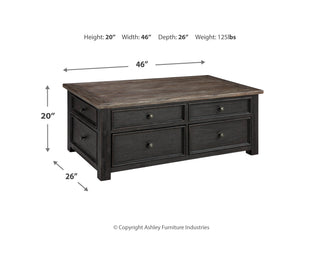 Tyler Creek Coffee Table with Lift Top
