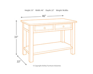 Tyler Creek Sofa/Console Table