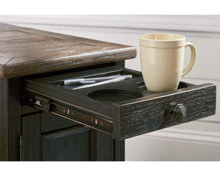 Tyler Creek Chairside End Table with USB Ports & Outlets