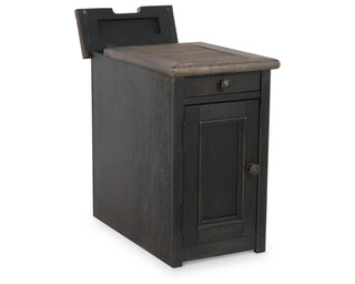 Tyler Creek Chairside End Table with USB Ports & Outlets