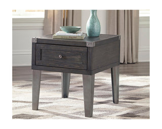 Todoe End Table with USB Ports & Outlets