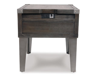 Todoe End Table with USB Ports & Outlets