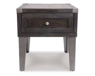 Todoe End Table with USB Ports & Outlets