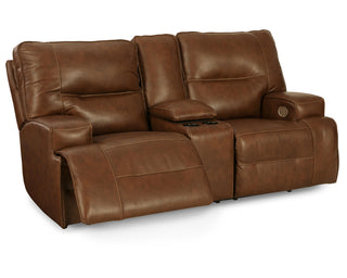 Francesca Power Reclining Loveseat with Console