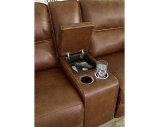 Francesca Power Reclining Loveseat with Console