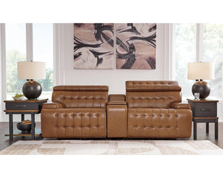 Temmpton 3-Piece Power Reclining Sectional Loveseat with Console