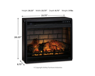 Willowton 4-Piece Entertainment Center with Electric Fireplace