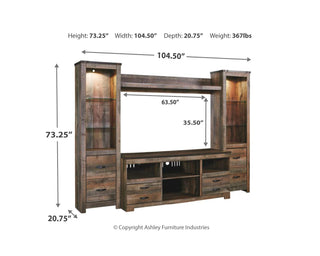 Trinell 4-Piece Entertainment Center