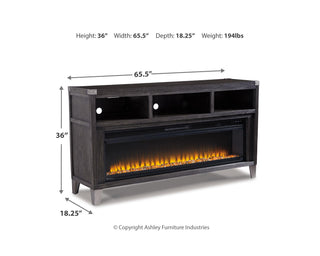 Todoe 65" TV Stand with Electric Fireplace