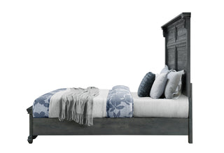 TATUM GREY KING BED WITHOUT STORAGE