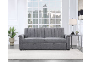 U0201 DARK GREY PULL OUT SOFA