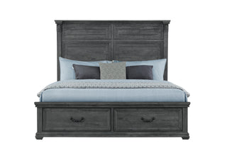 TATUM GREY STOARGE KING BED