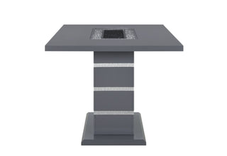 MONACO DARK GREY RECTANGULAR BAR TABLE