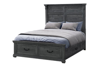 TATUM GREY QUEEN BED WITH STORAGE