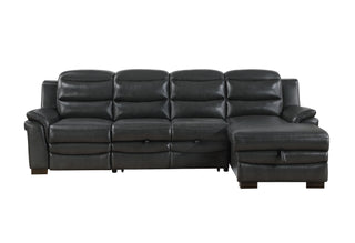 U8518 BLANCHE CHARCOAL CHAISE (CARTON 1)