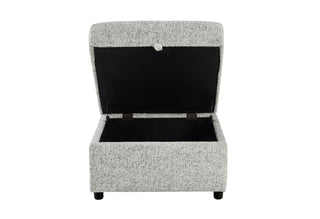 U9401 NICKEL OTTOMAN WITH STORAGE